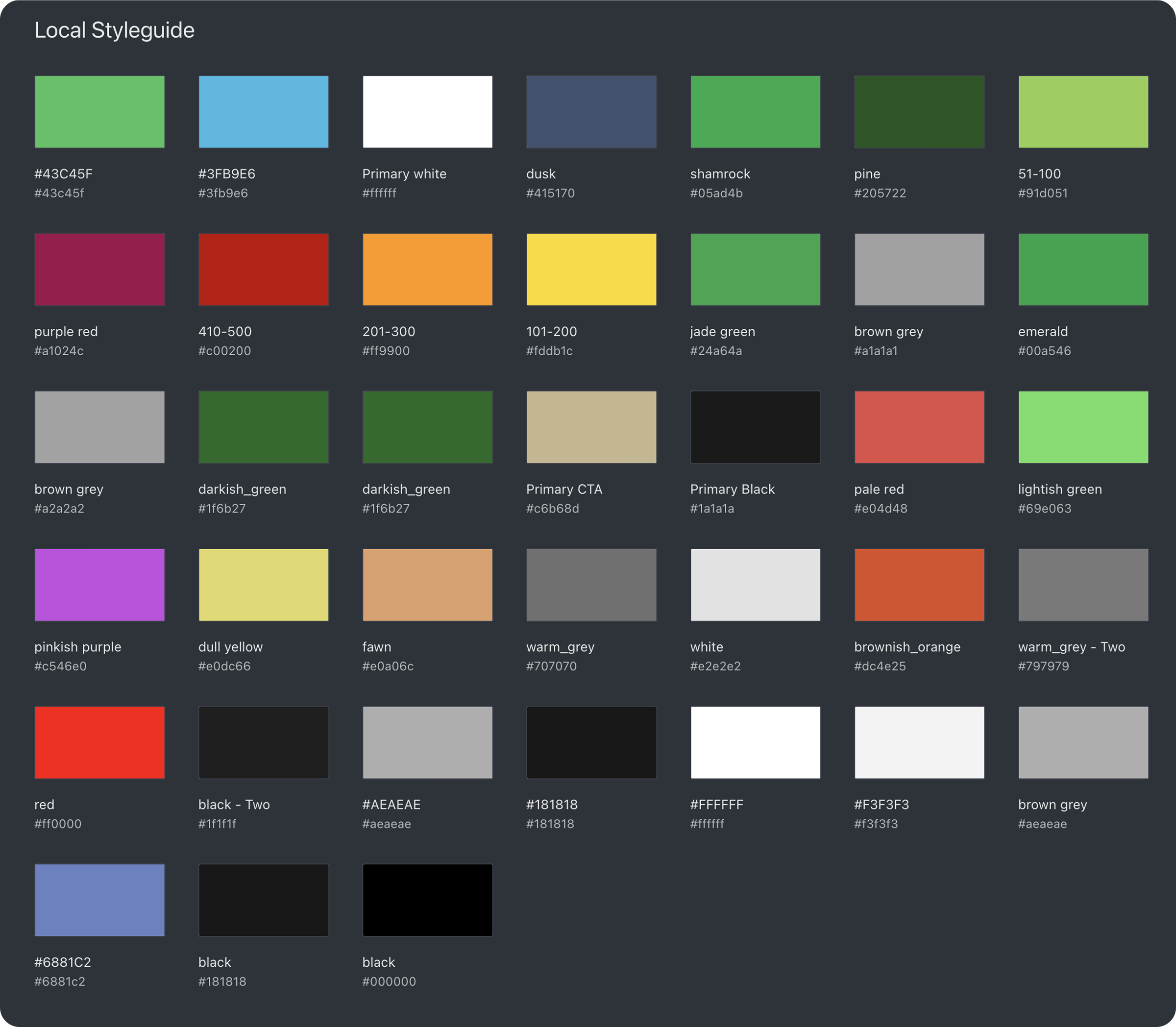 Before — Colour library