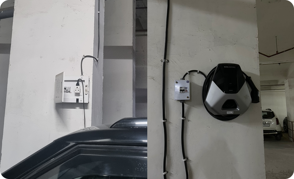Collage of one- and two-star app store reviews reporting poor connectivity and unreliable EV charging apps
