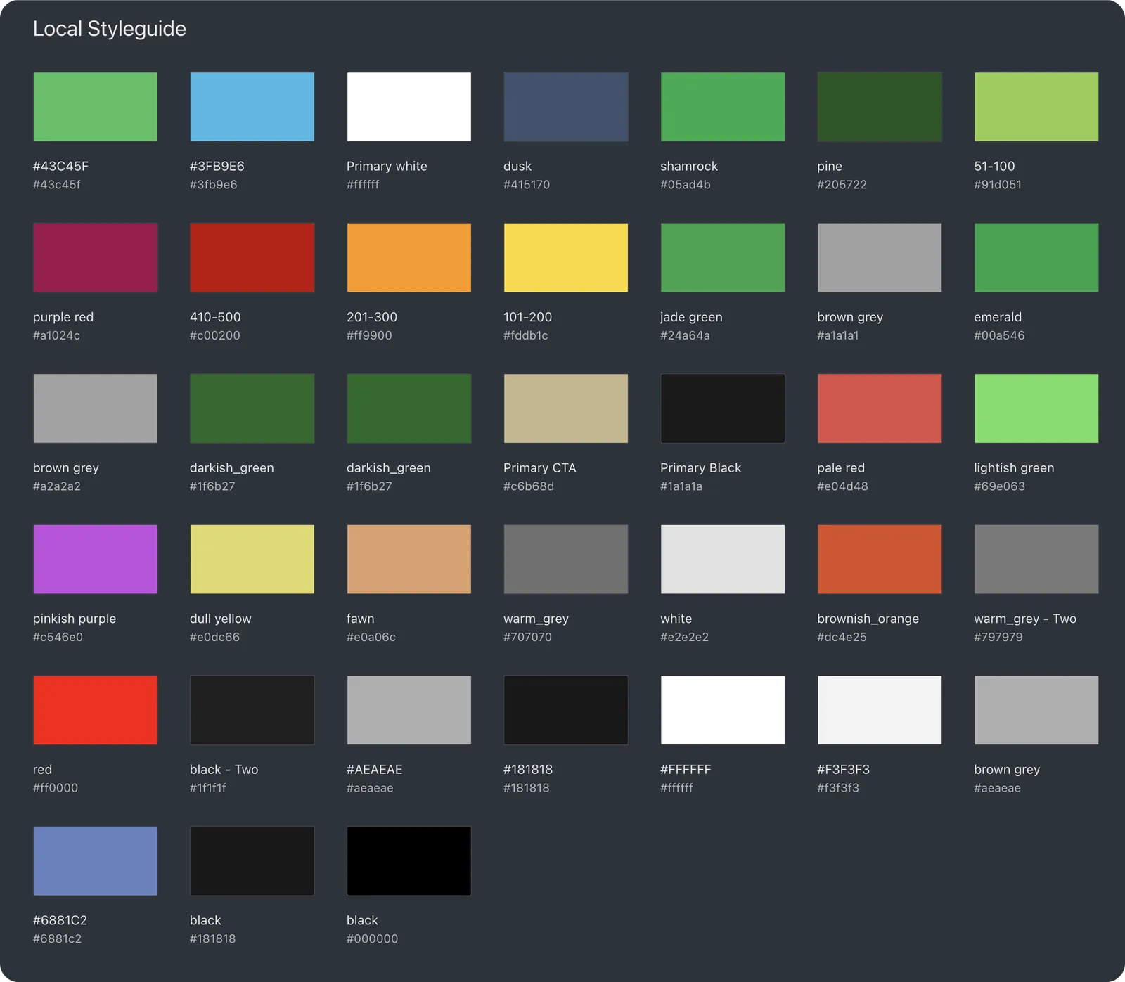 Before — Colour library