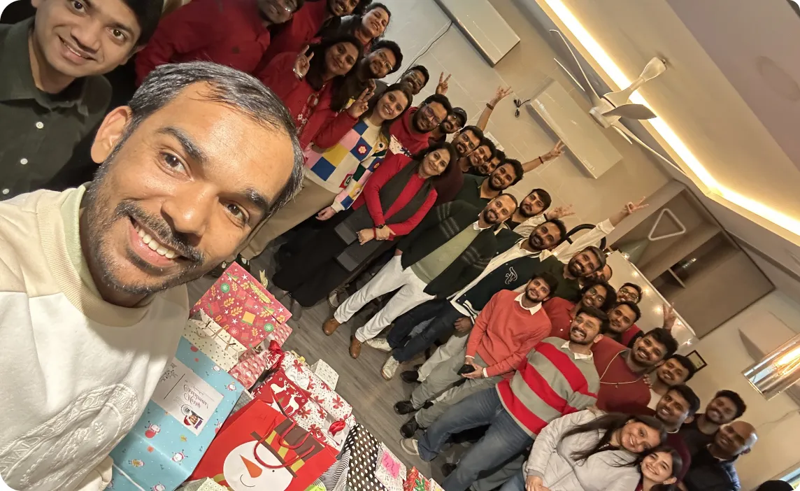 Vineet with the Havells design team